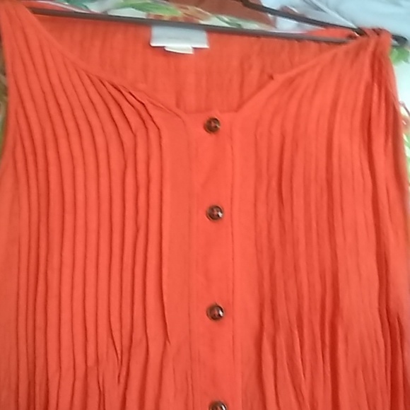 Anthropologie MAEVE Hensley Sleeveless Pleated Blo - Picture 2 of 6